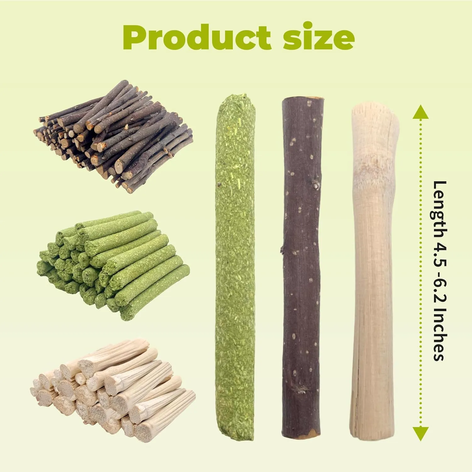Apple Sticks 250g Natural Molar Wood Treats Toys for Small Animals, Rabbits, Guinea Pig, Bunny, Hamster, Rat, Chinchillas