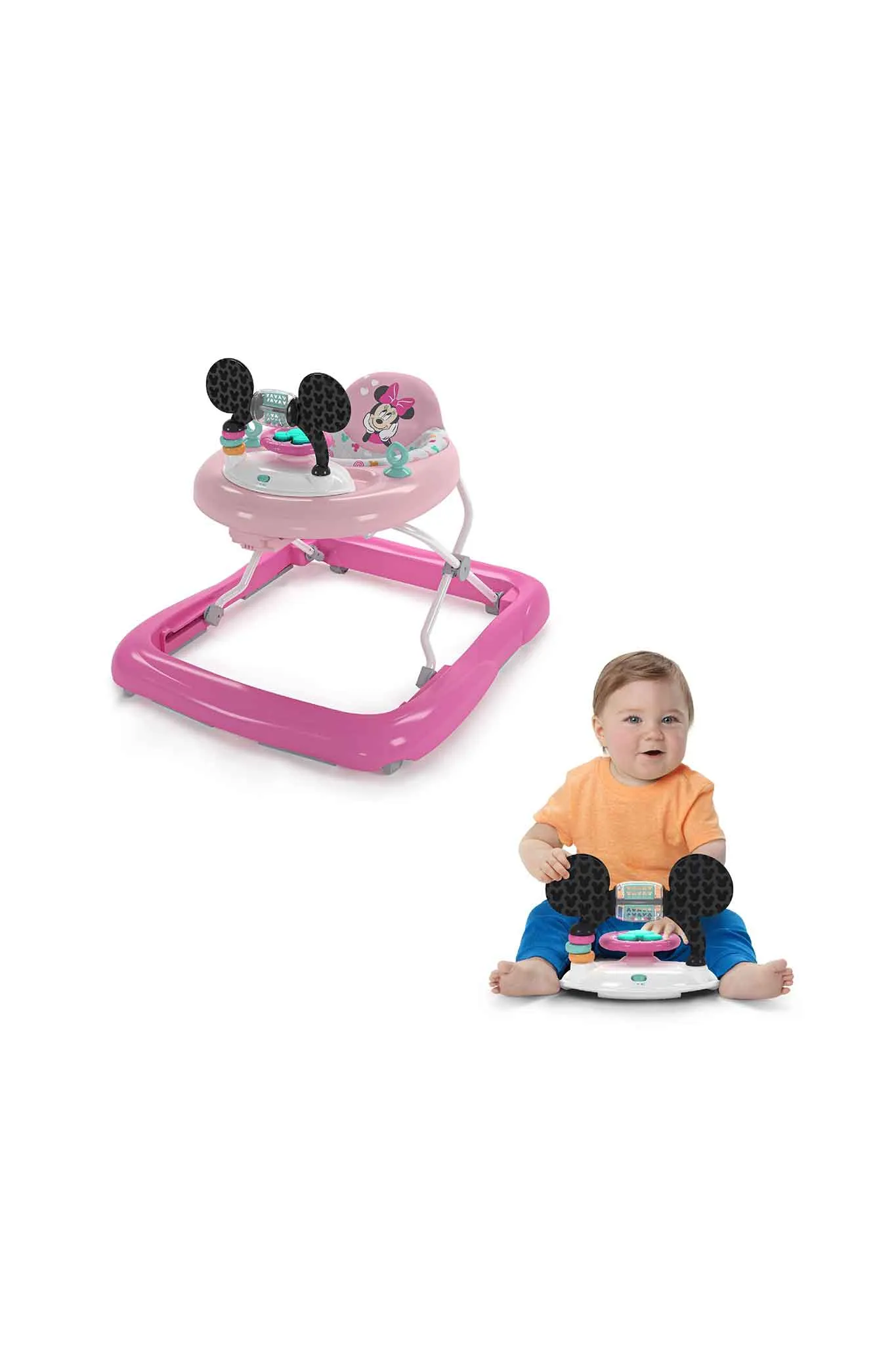 Bright Starts Disney Baby Tiny Trek 2-in-1 Walker Original Bestie