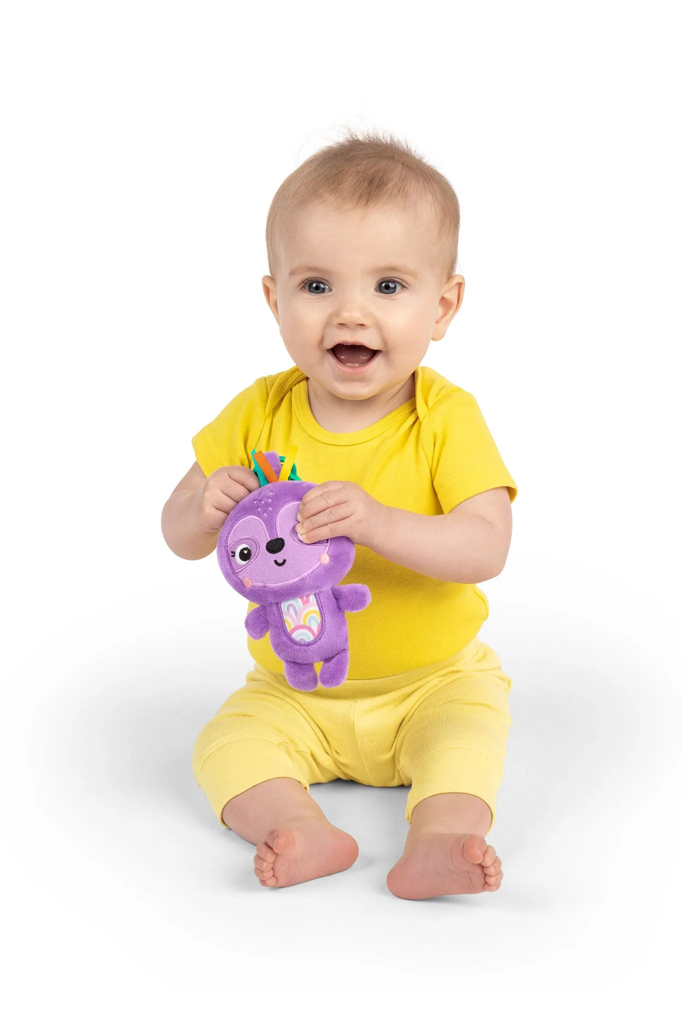 Bright Starts Reach & Rattle Purple Sloth