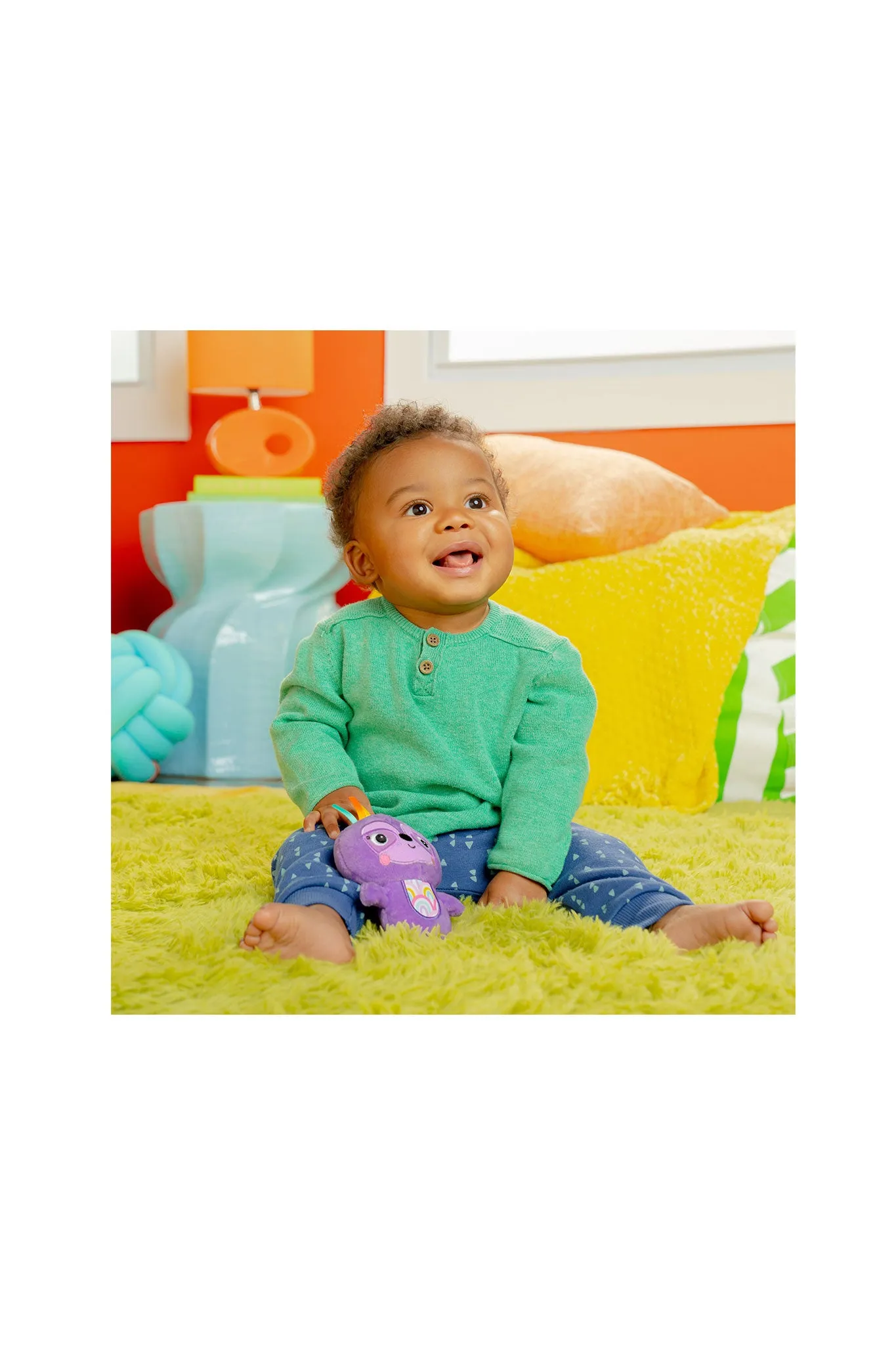 Bright Starts Reach & Rattle Purple Sloth