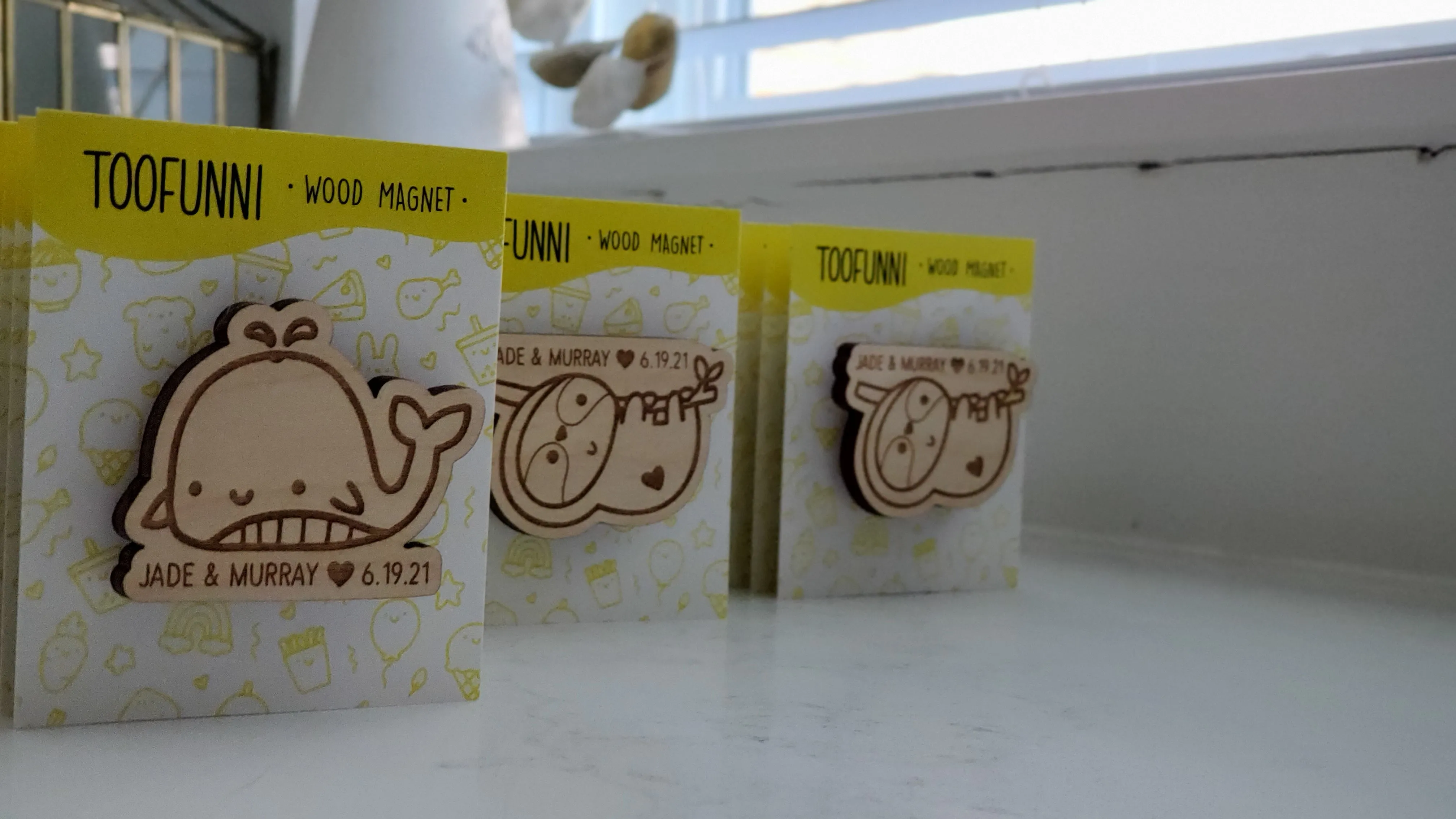 BULK SET (Minimum Order QUANTITY of 25) - Wood Magnet