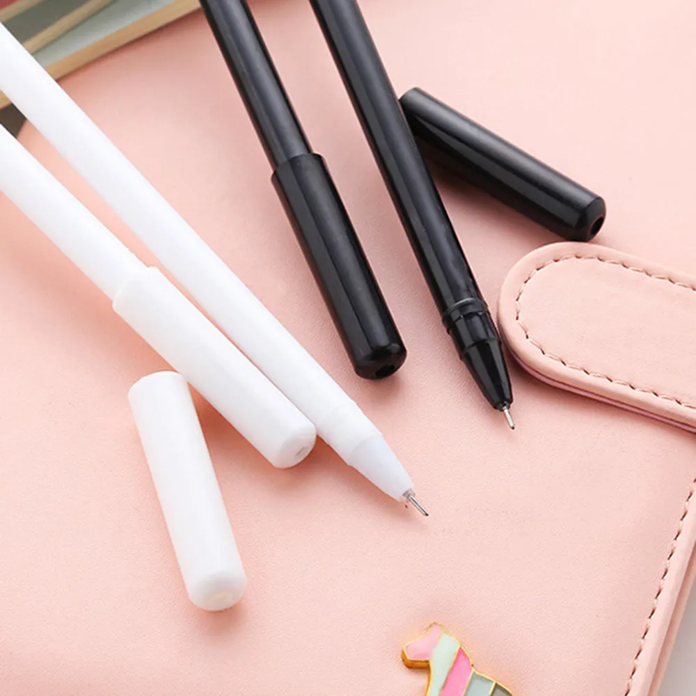 Cat Gel Pen - Black and White - Set of 4