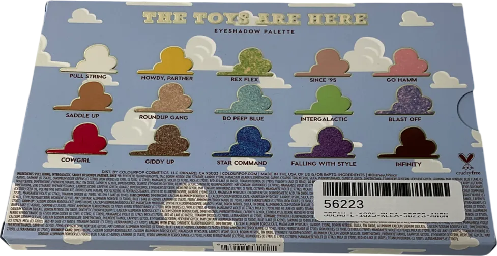 colourpop The Toys Are Here Eye Shadow Palette The Toys Are Here 17.3g