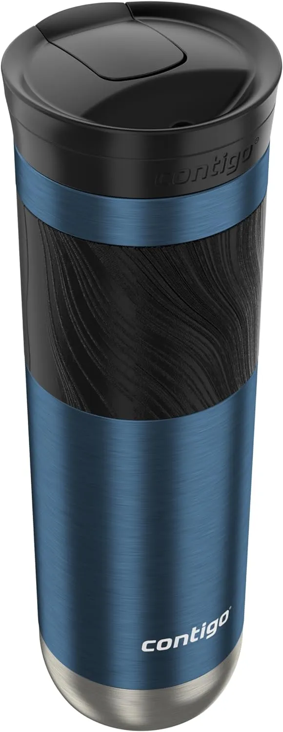 Contigo Byron 2.0 Stainless Steel Travel Mug with SNAPSEAL Lid and Grip 24 oz Blueberry