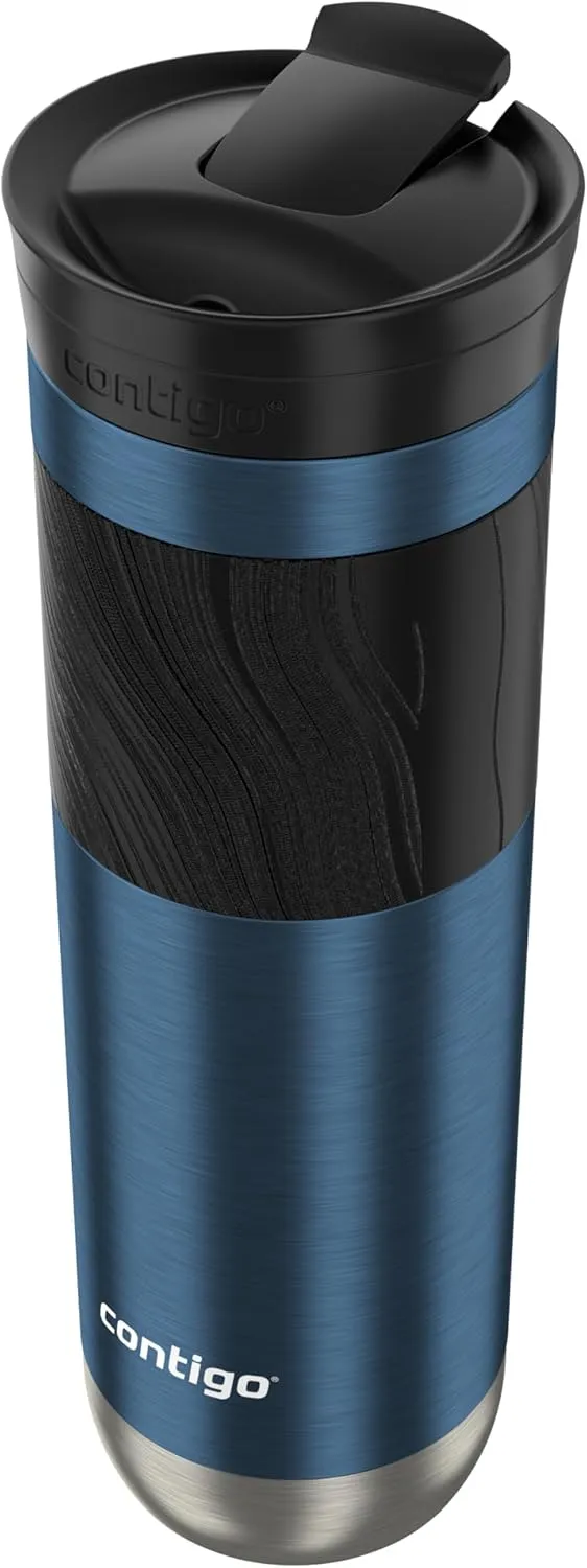 Contigo Byron 2.0 Stainless Steel Travel Mug with SNAPSEAL Lid and Grip 24 oz Blueberry