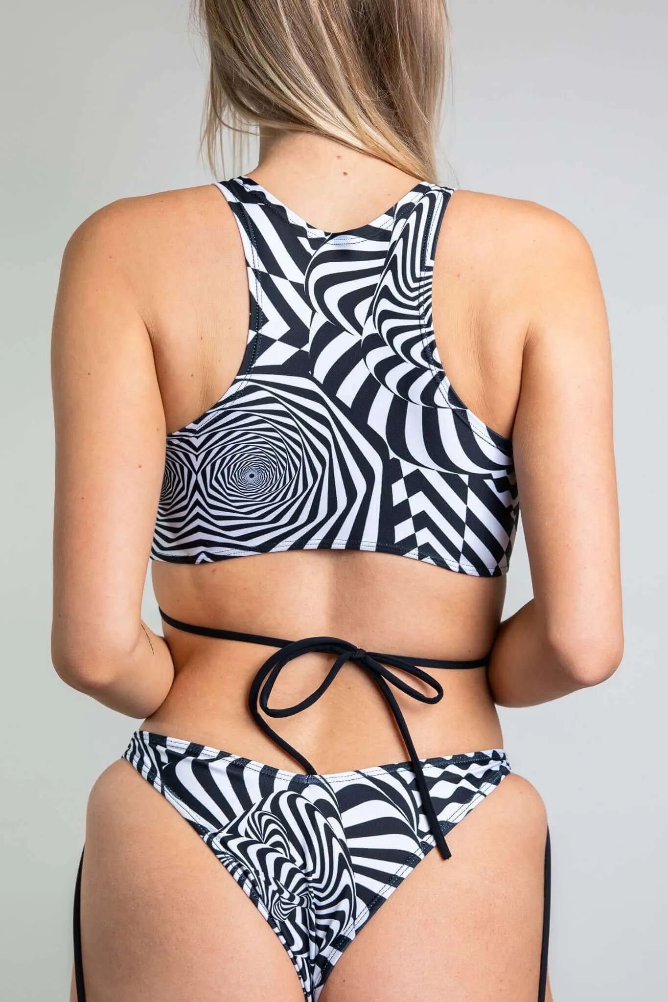 Distortion Teaser Top with Straps