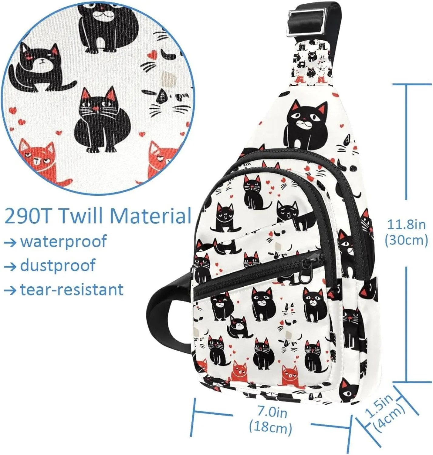 Dog Cat Pets Puppy (1) Sling Backpack Bag