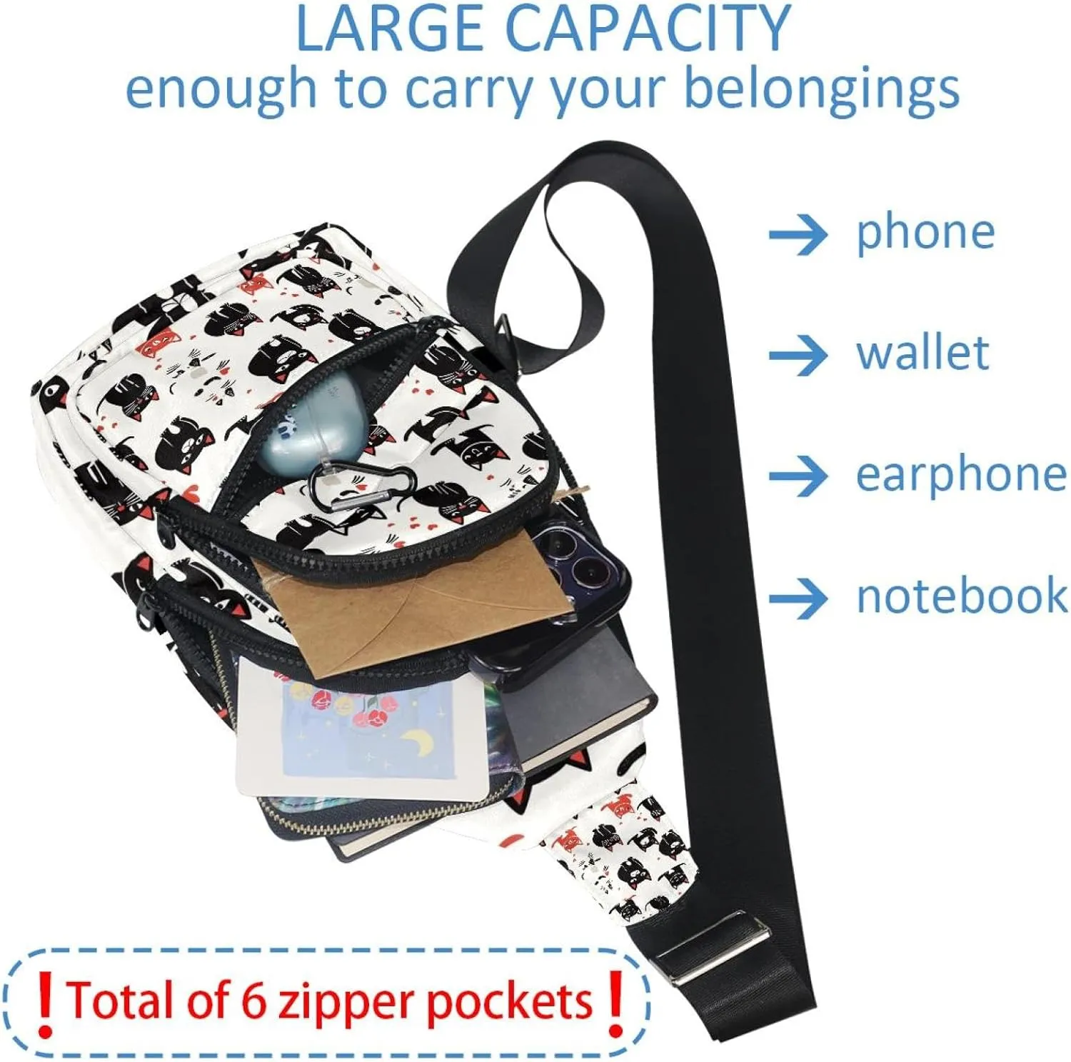 Dog Cat Pets Puppy (1) Sling Backpack Bag