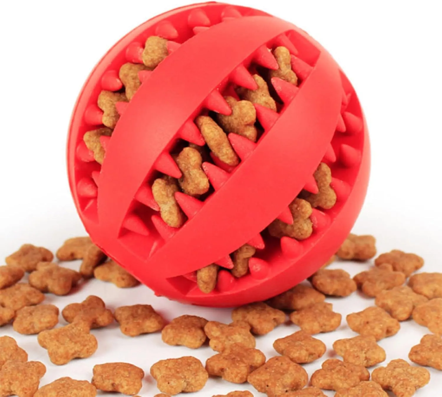Dog Toys: Dog Ball x2 Small And Medium, Yellow & Orange - Treat Dispensing, Chewing, Mental Stimulation, Boredom Buster