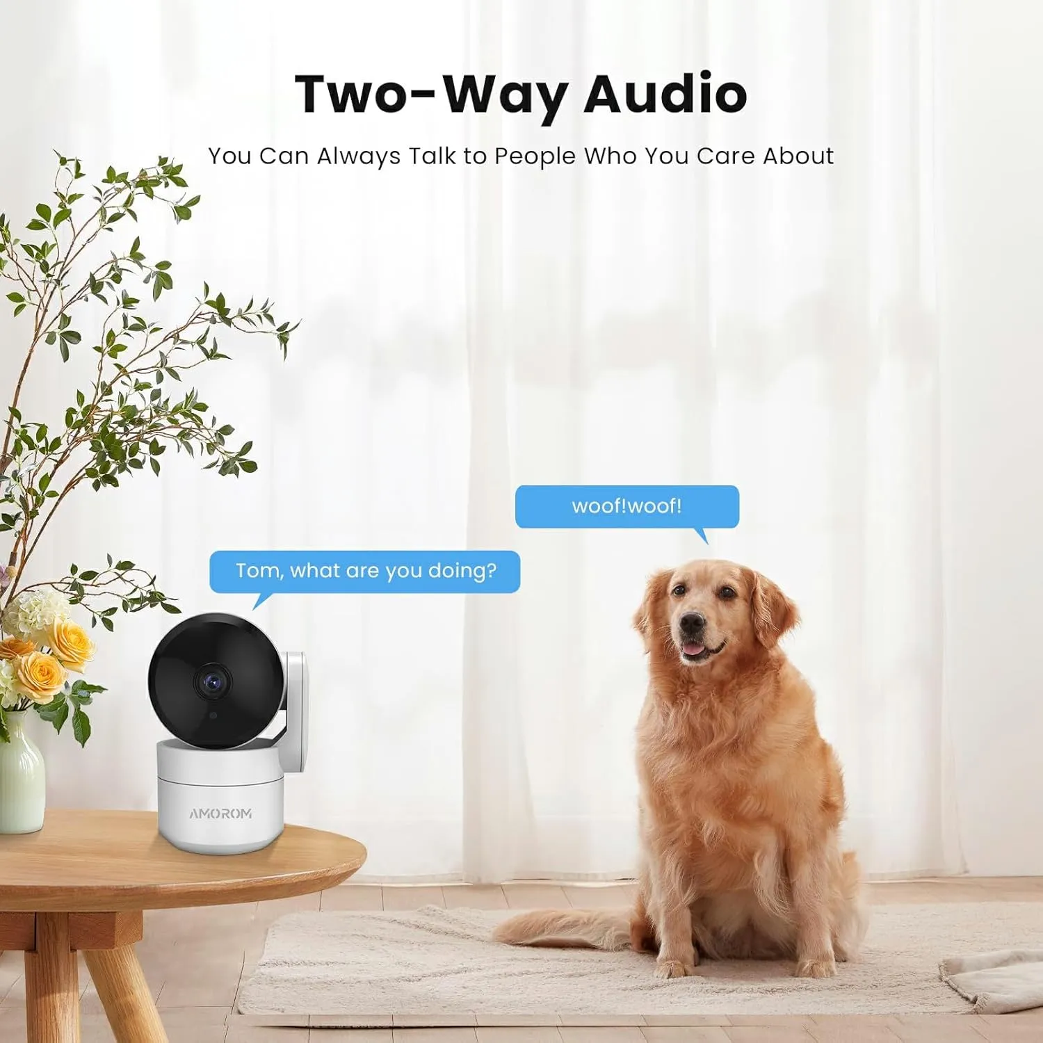 indoor Security Camera, 360 Pan/Tilt Home Security Camera for baby monitor,2-Way Audio,Night Vision,Motion Detection,Cloud & SD Card Storage,Pet Cameras Compatible with Alexa/Google,2.4GHz WiFi,3 Pack