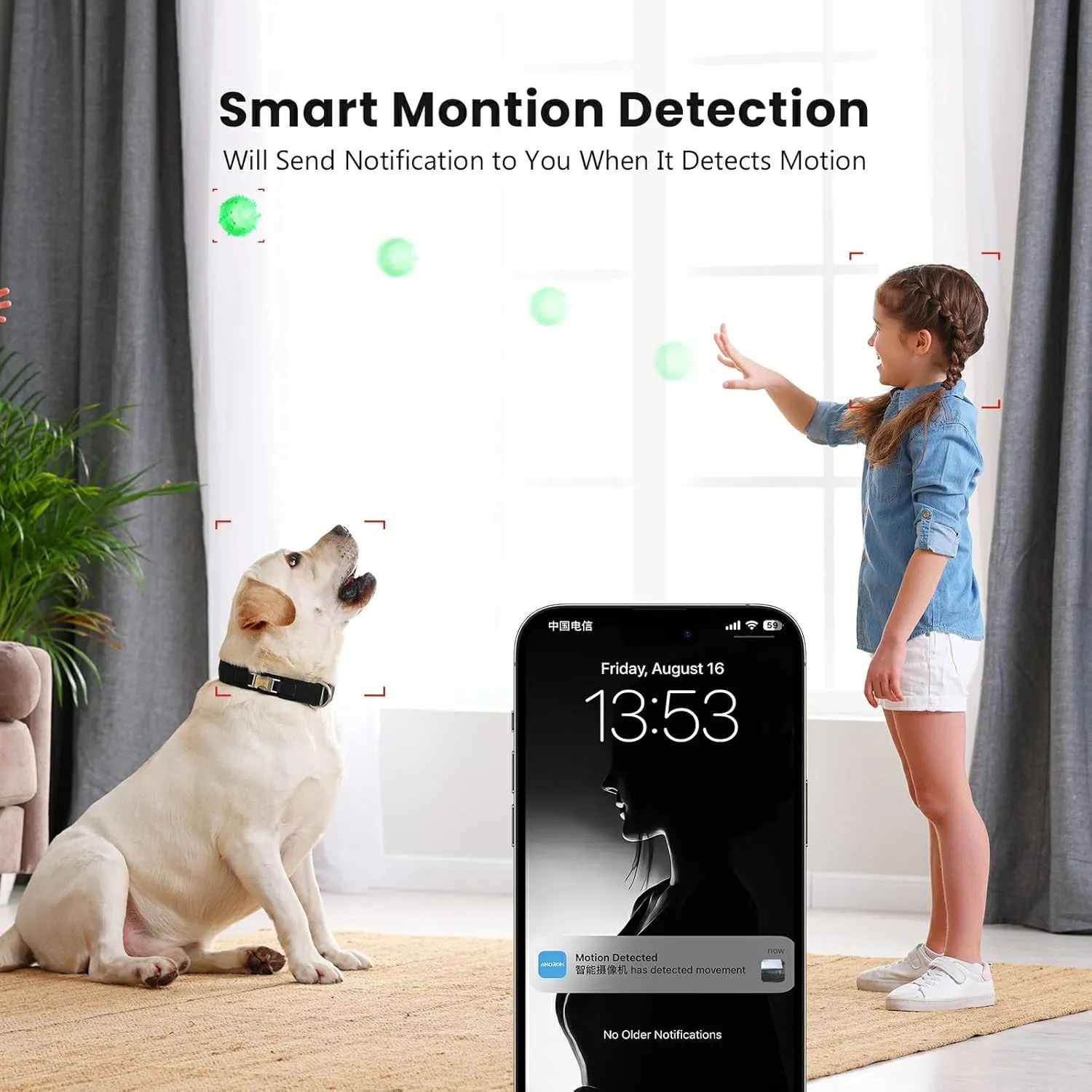 indoor Security Camera, 360 Pan/Tilt Home Security Camera for baby monitor,2-Way Audio,Night Vision,Motion Detection,Cloud & SD Card Storage,Pet Cameras Compatible with Alexa/Google,2.4GHz WiFi,3 Pack