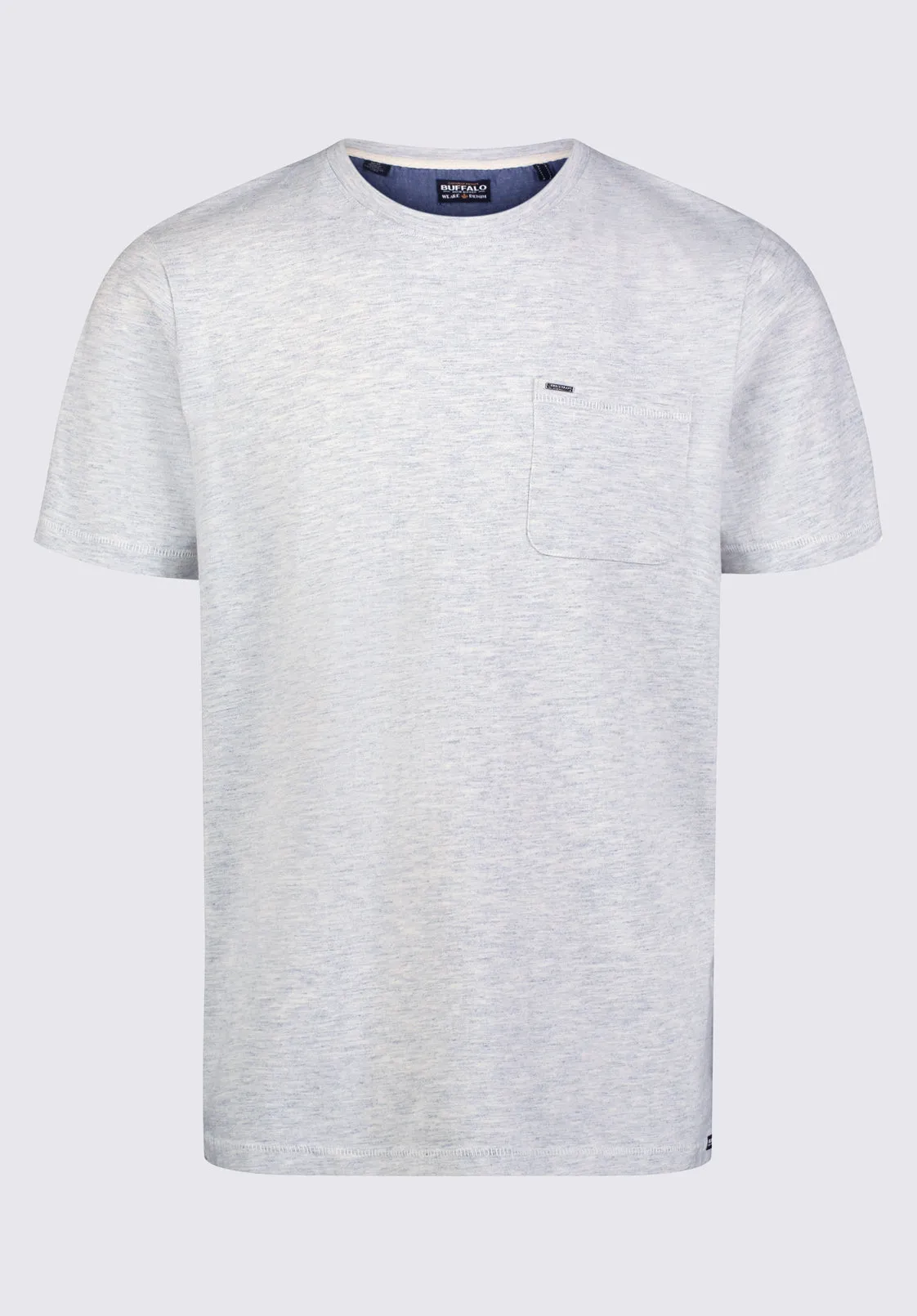 Kennel Men's T-shirt with Pocket, Light Heather Blue - BM24459
