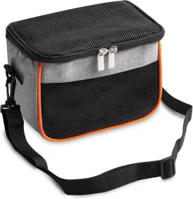 Small Animal Carrier Bag, Hamster Carrier Bag, Small Animal Travel Bag Double Zippers Pets Travel Bag Breathable Hamster Carrier with Removable Liner for Small Animal (Black)