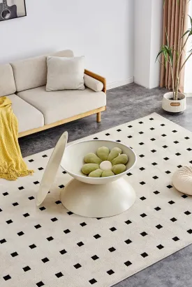 Space-Saving Multifunctional Round Coffee Table with Integrated Cat Bed, Elegant Marble-Look Top and Steel Base, Milk White