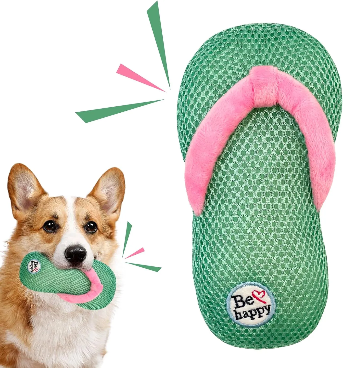 Squeaky Dog Toys, Floating Dog Toys for Water or Pool, Slippers Dog Gifts for Small and Medium Dogs