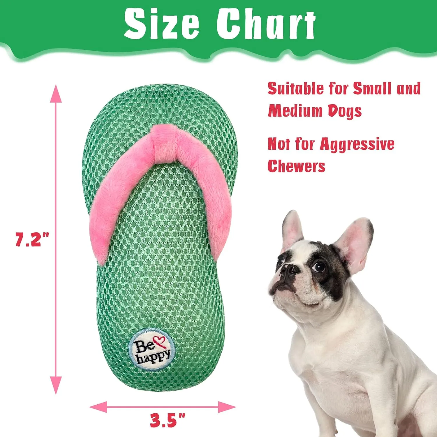 Squeaky Dog Toys, Floating Dog Toys for Water or Pool, Slippers Dog Gifts for Small and Medium Dogs