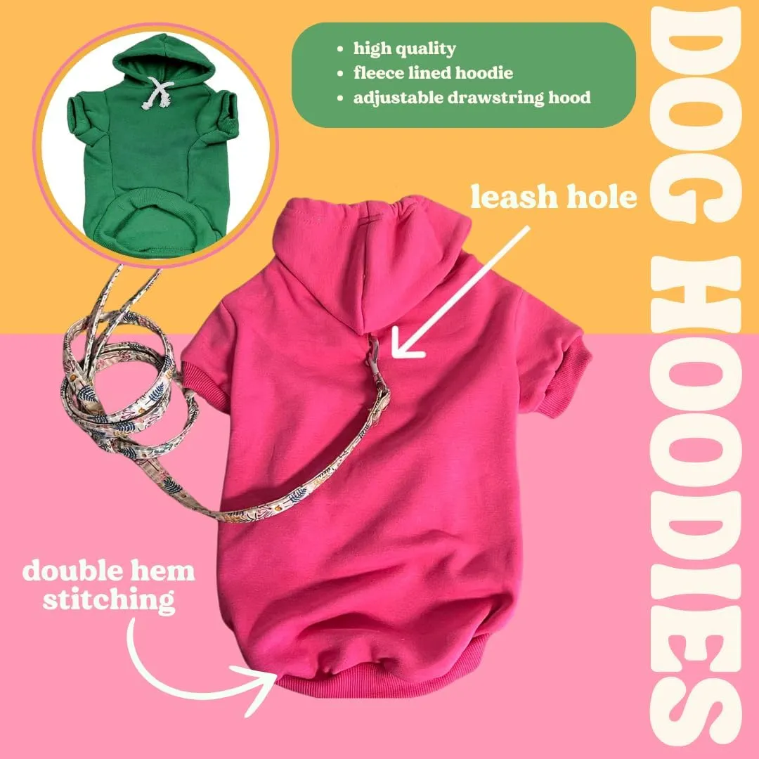 Two Moms are Better Than One Mother's Day Dog Hoodie | Fleece Lined |Leash Hole| Pride Day | LGBTQ  | Rainbow | Parade|Red, Medium 322