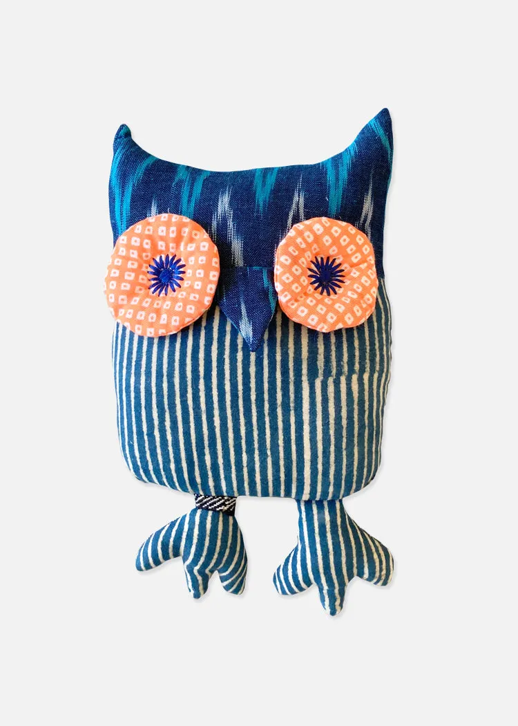 Upcycled Fabric Owl Toy
